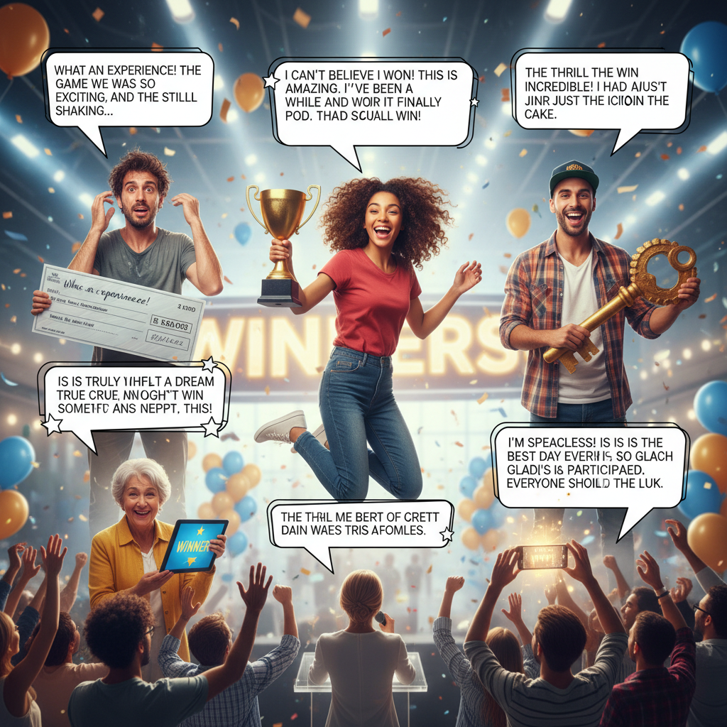 Player winning testimonials