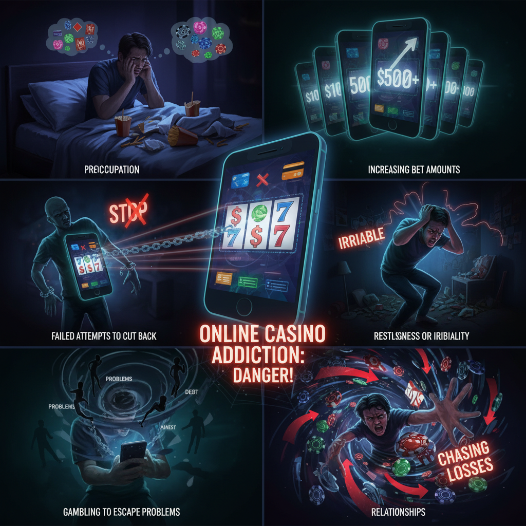 online casino addiction warning signs
